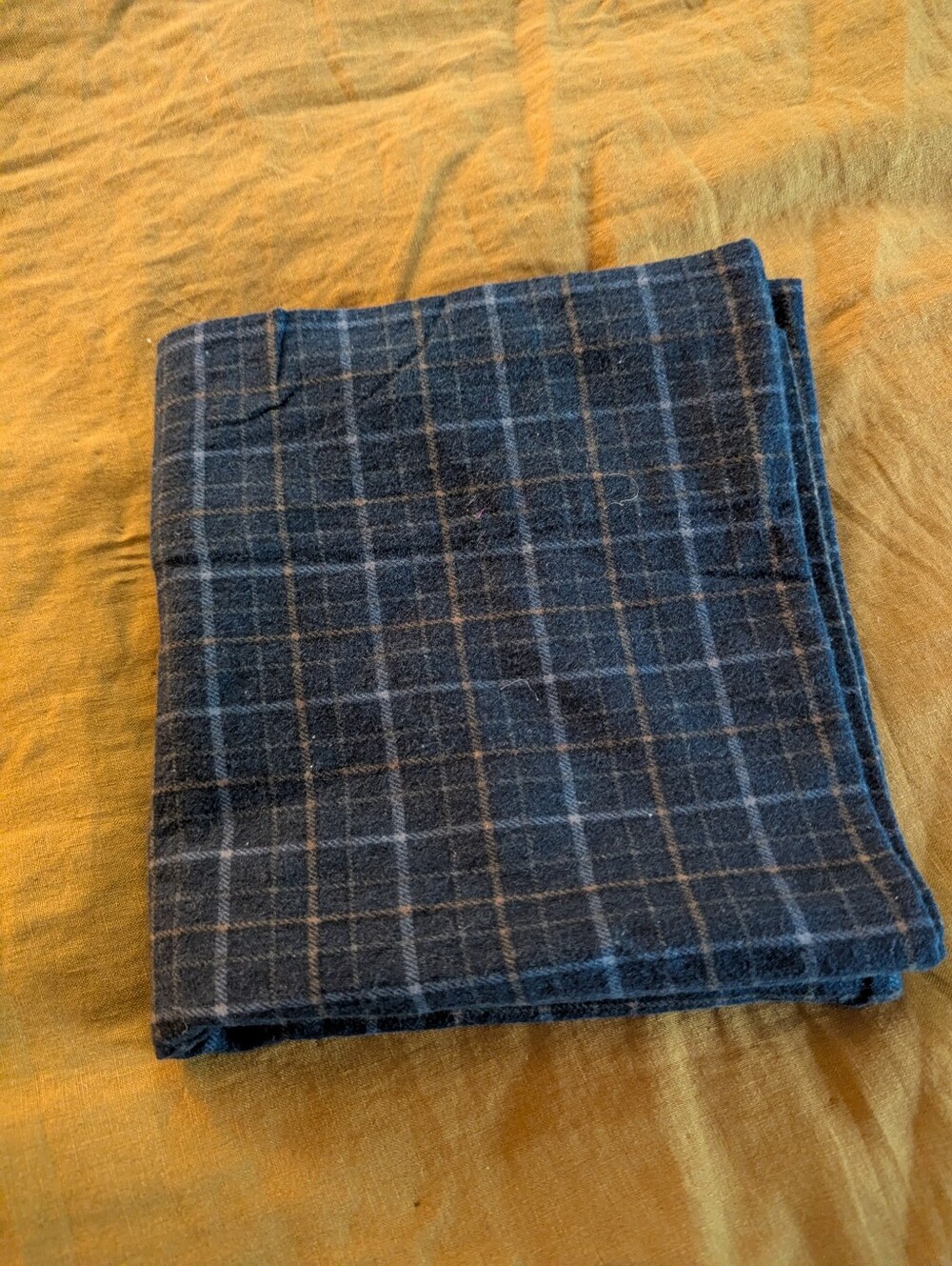 blue plaid flannel pillowcase king